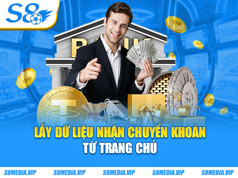 Lấy dữ liệu nhận chuyển khoản từ trang chủ