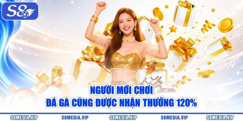 Người mới chơi đá gà cũng được nhận thưởng 120%